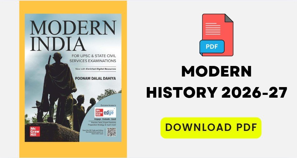 Modern Indian History by Poonam Dalal Dahiya Book Pdf 2026 Download