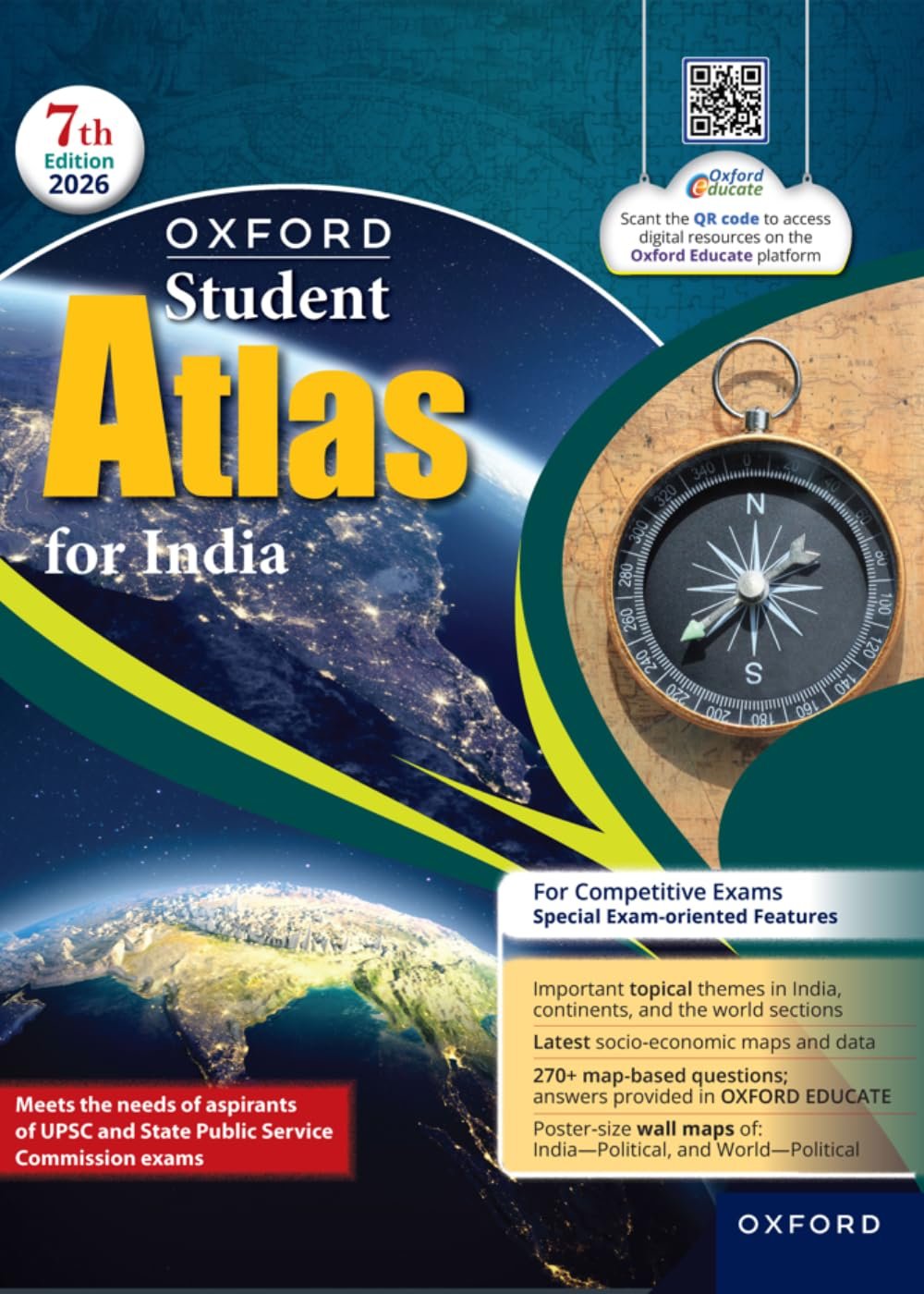 Oxford Student Atlas 7th Edition Book PDF | New 2026 | English Medium