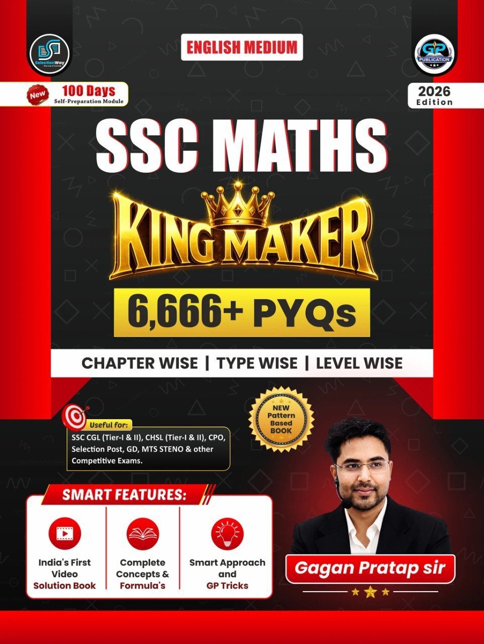 SSC Maths Kingmaker Book Pdf 2026 by Gagan Pratap Sir | 6666+ PYQs | English Medium